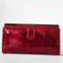 Lesklá červená dámska kožená peňaženka ELSA