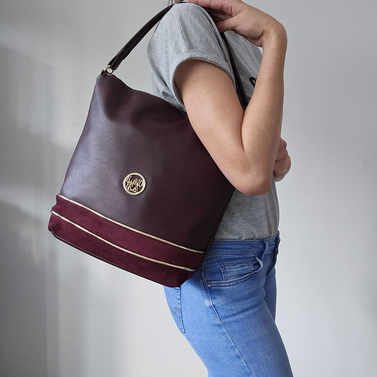 Dámska kabelka bordová FRIDA