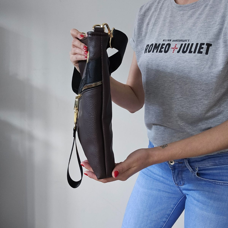 Dámska crossbody kabelka čokoládová MALAGA