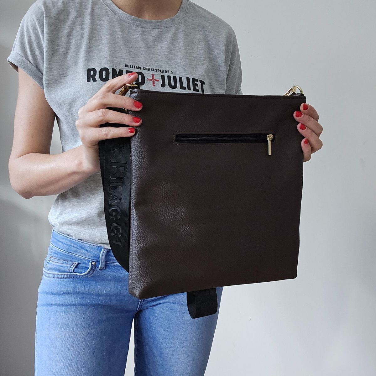 Dámska crossbody kabelka čokoládová MALAGA