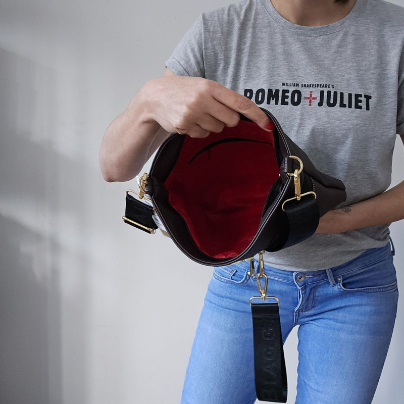 Dámska crossbody kabelka čokoládová MALAGA