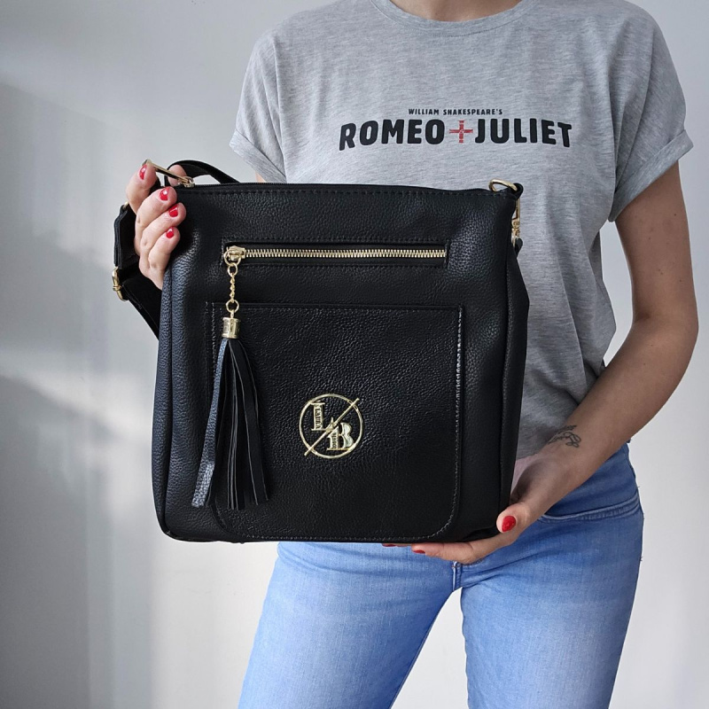 Dámska crossbody kabelka čierna