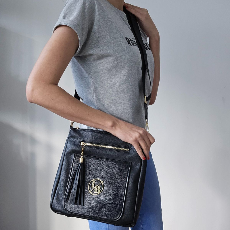 Dámska crossbody kabelka čierna MADEIRA