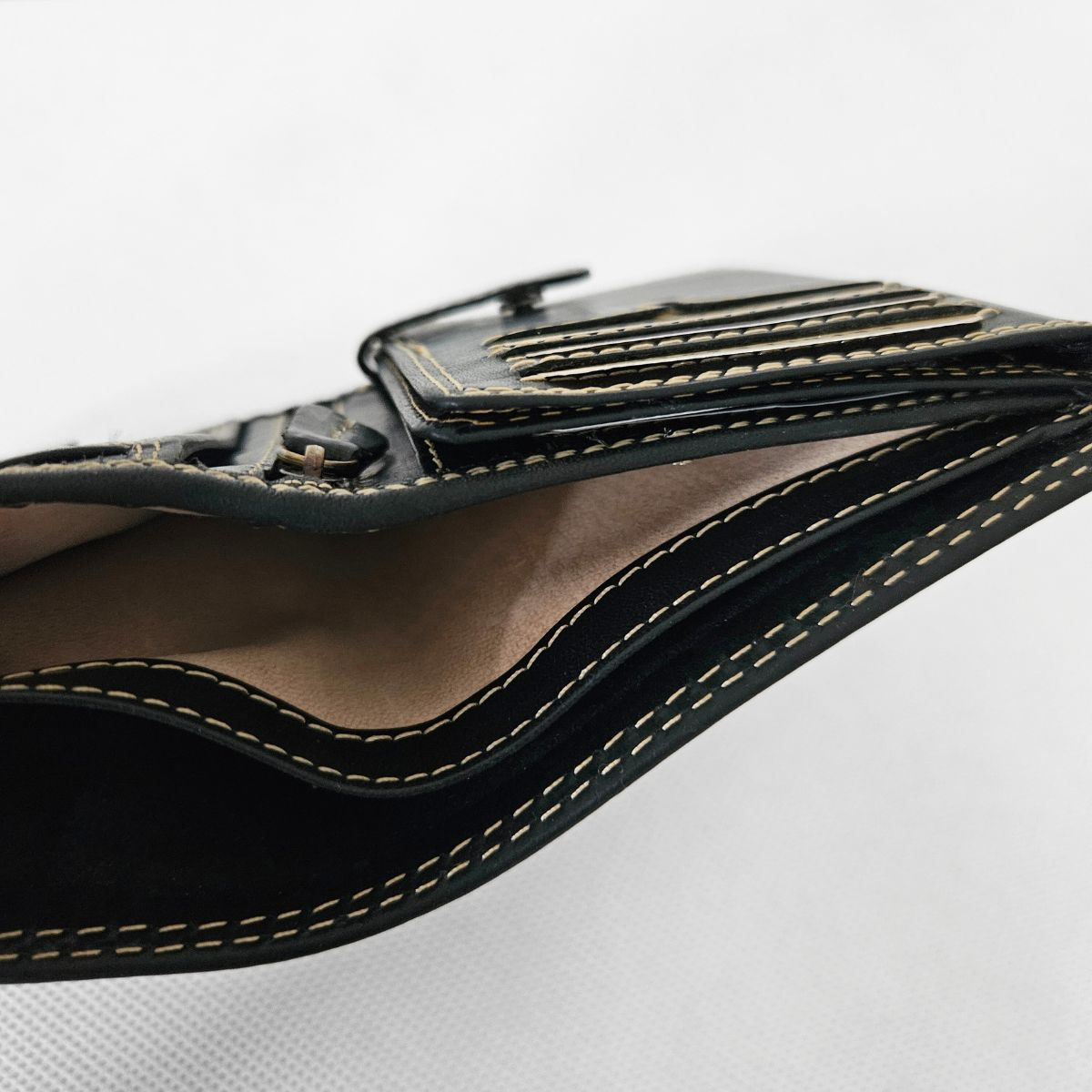 Čierna pánska kožená peňaženka GRANT