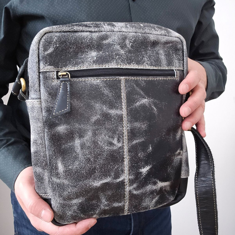 Pánska kožená crossbody taška DEVIN