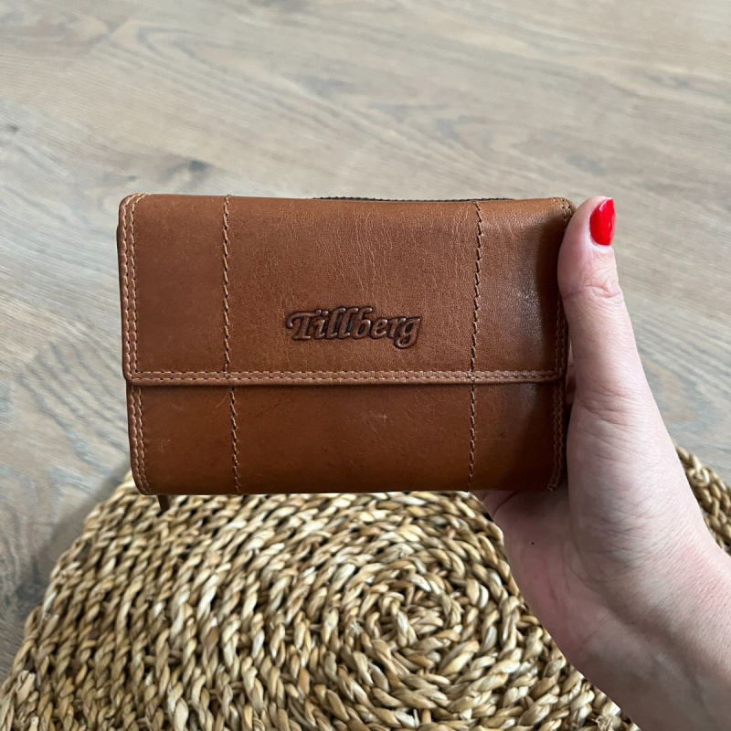 Dámska kožená peňaženka žltohnedá Tania