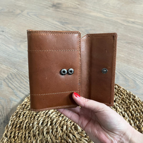 Dámska kožená peňaženka žltohnedá Tania