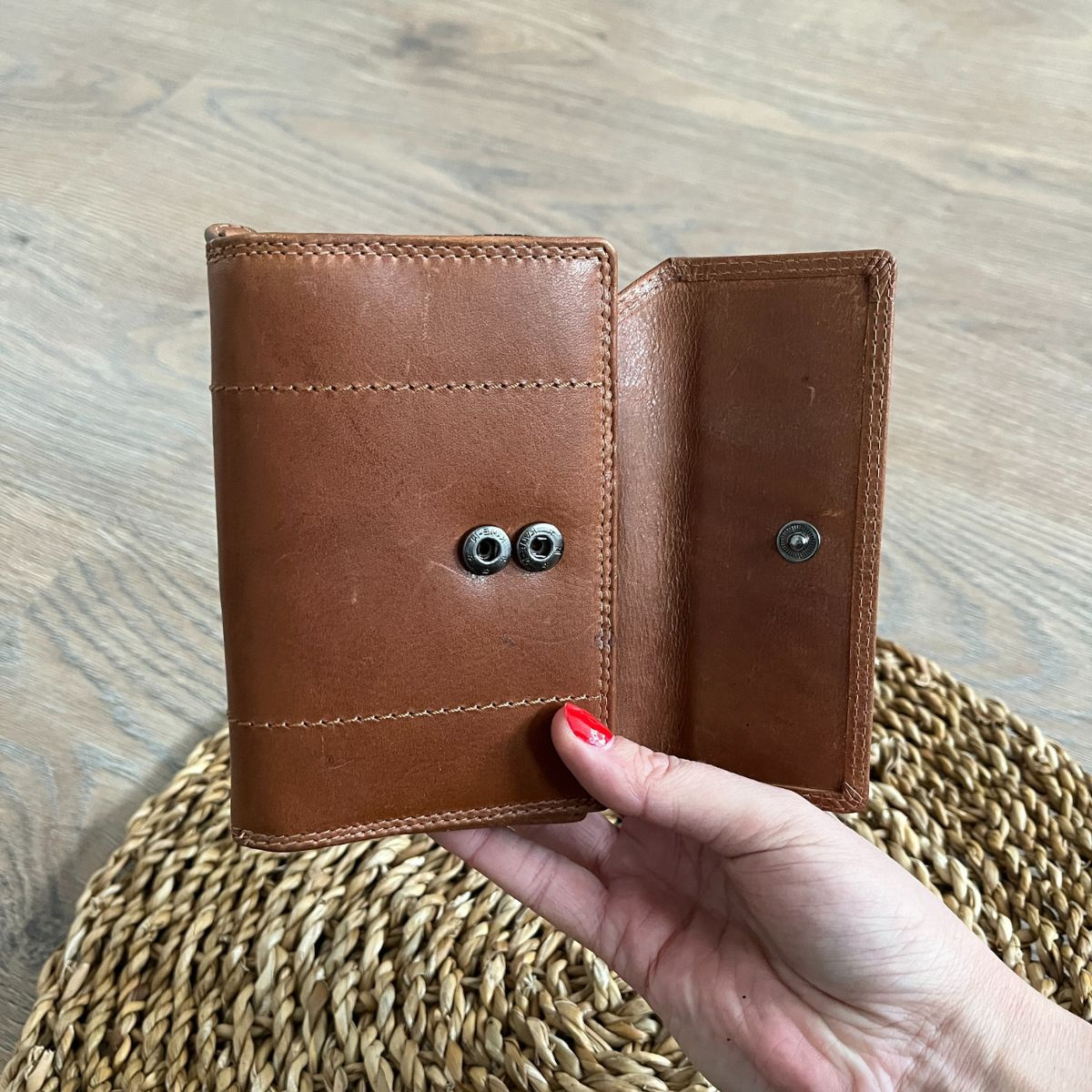 Dámska kožená peňaženka žltohnedá Tania