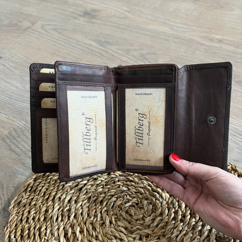 Dámska kožená peňaženka koňaková Tania