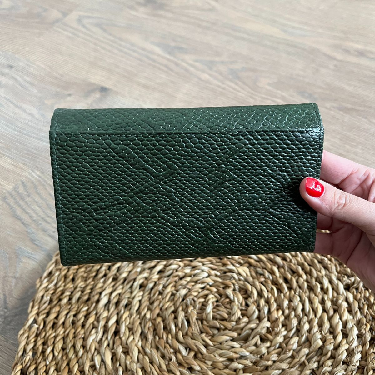 Dámska kožená peňaženka zelená SOLEA