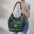 Dámska zelená kabelka na rameno AMADIS