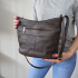 Kožená dámska hnedá crossbody kabelka PALOMA