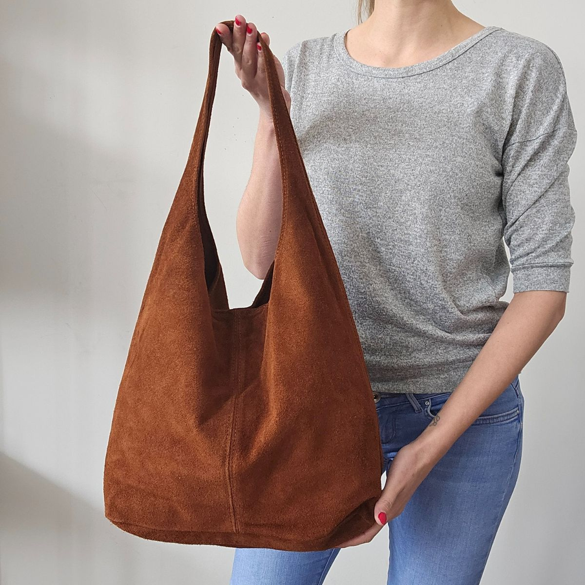 SEMIŠOVÁ KABELKA NA RAMENO