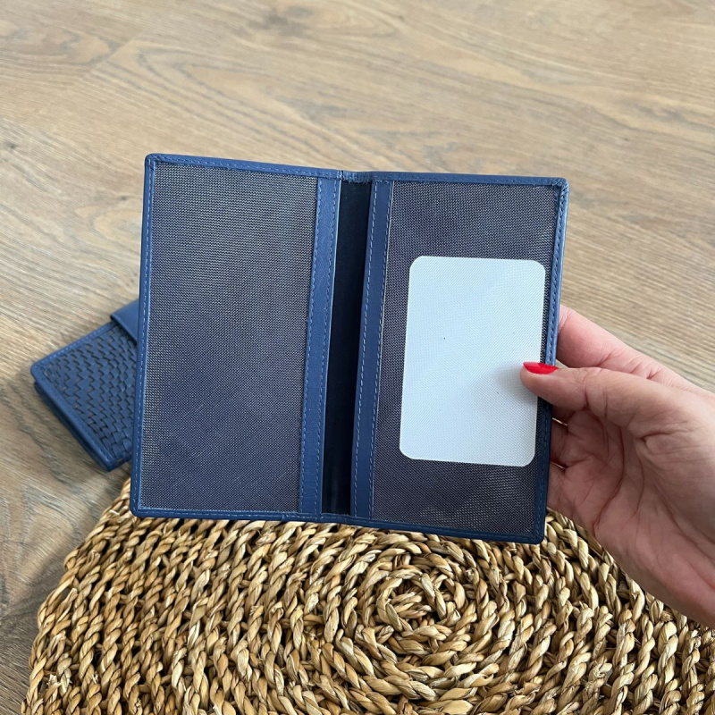 Dámska kožená peňaženka tmavomodrá DESIRE