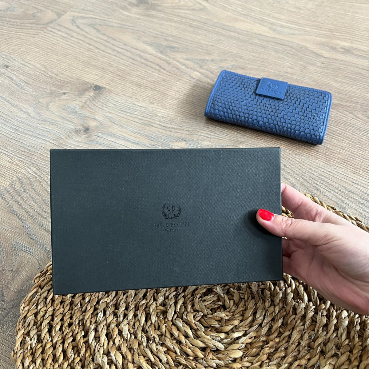 Dámska kožená peňaženka tmavomodrá DESIRE