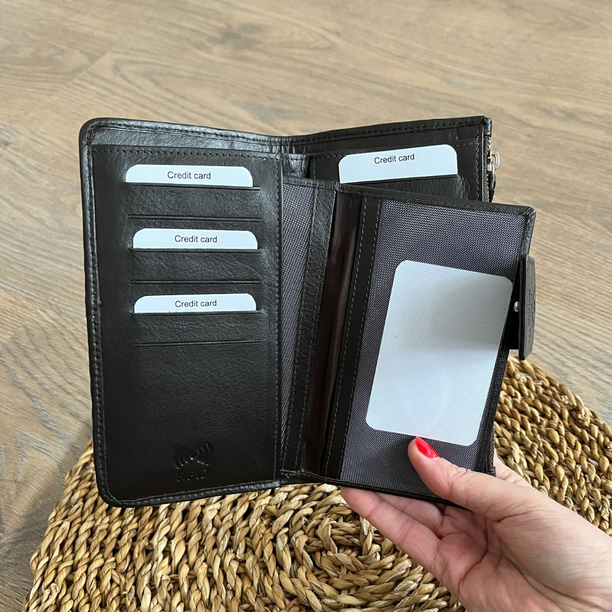 Dámska kožená peňaženka hnedá DESIRE