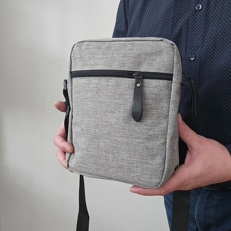 Pánska šedá crossbody taška PORTER