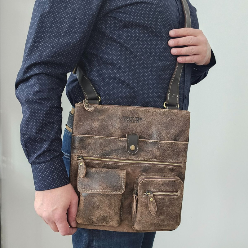 Pánska kožená taška Wild Tiger Perfect