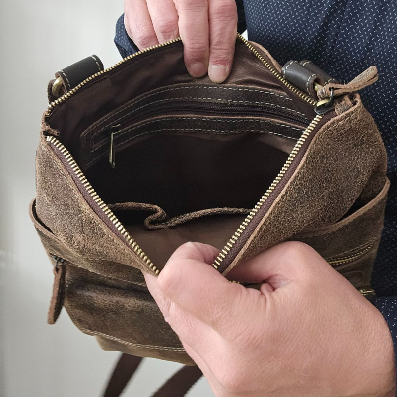 Pánska kožená taška Wild Tiger Perfect