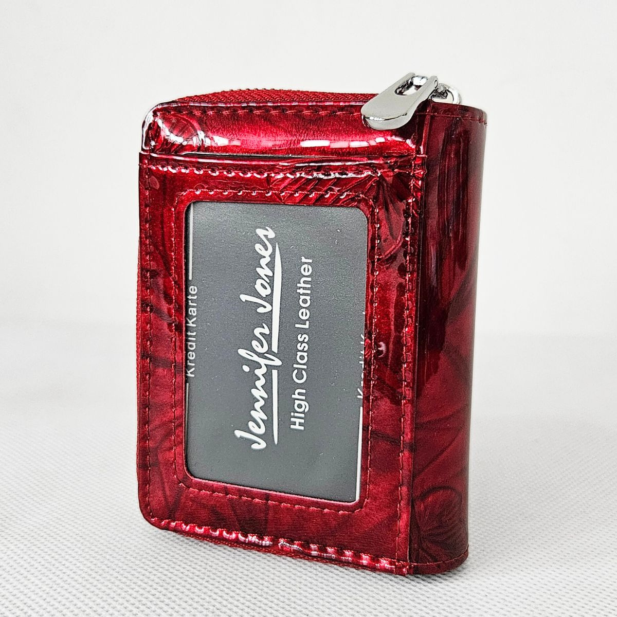 Malá dámska kožená peňaženka červená SCARLETT