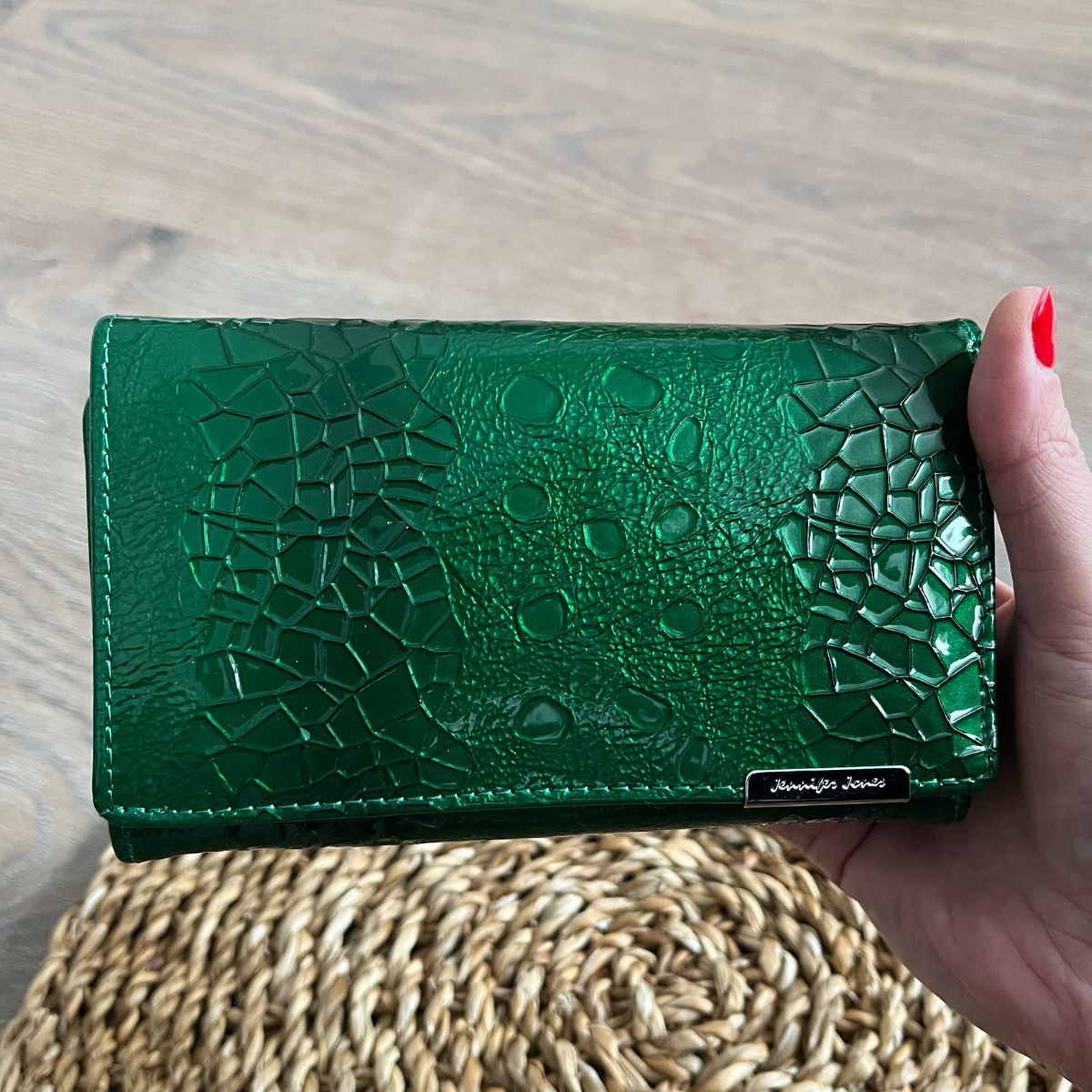 Dámska kožená peňaženka zelená LORNA