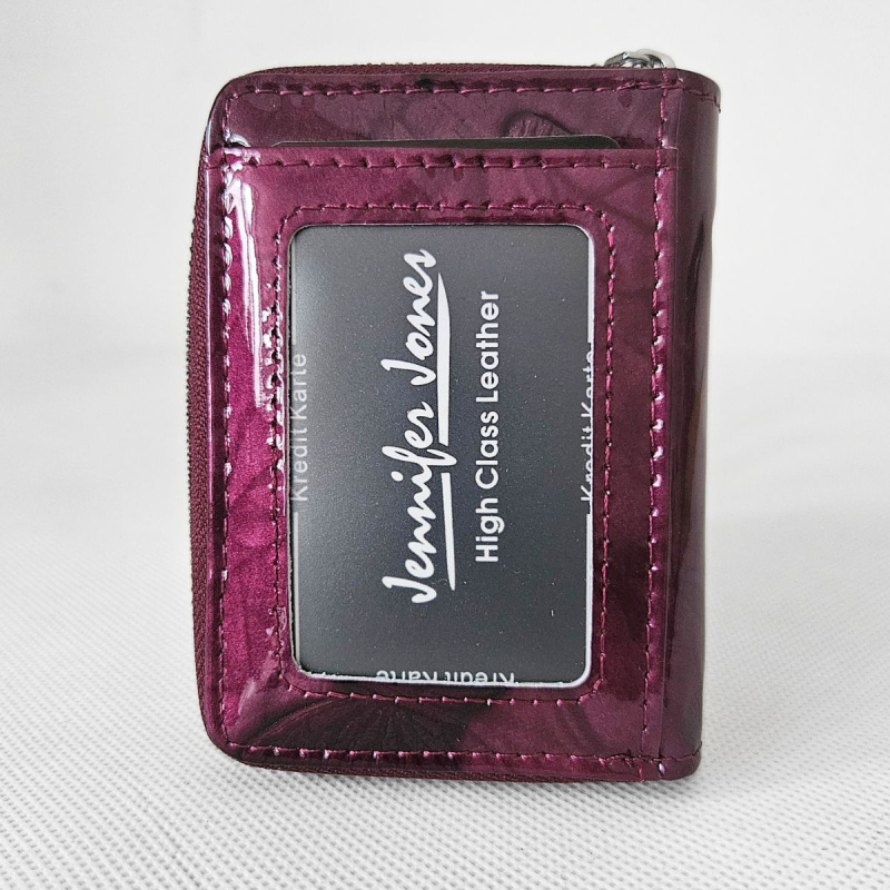 Malá dámska kožená peňaženka fialová SCARLETT