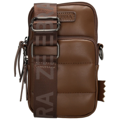Dámska kabelka na mobil hnedá crossbody
