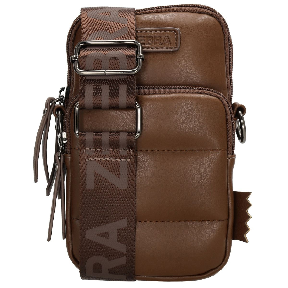 Dámska kabelka na mobil hnedá crossbody