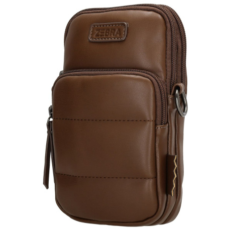 Dámska kabelka na mobil hnedá SIDNEY