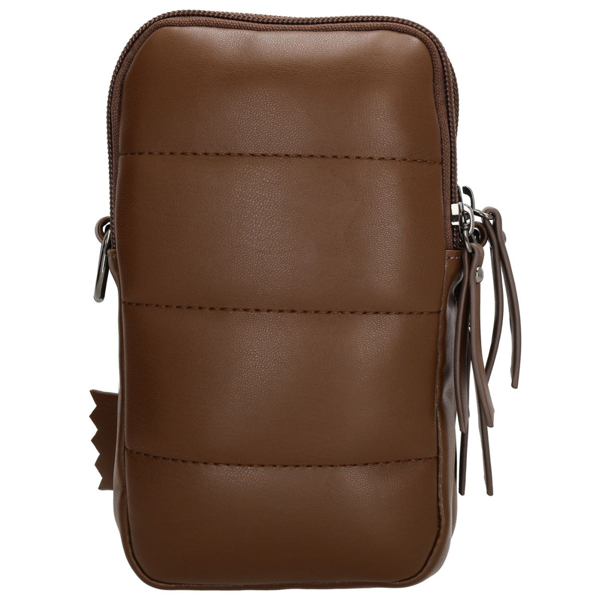 Dámska kabelka na mobil hnedá SIDNEY