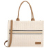 Dámska kabelka na rameno v svetlom prírodnom odtieni, crossbody