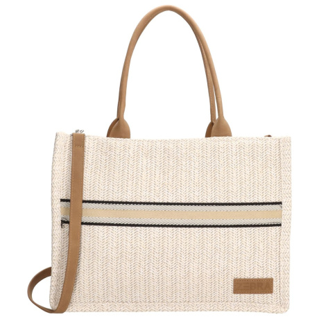 Dámska kabelka na rameno v svetlom prírodnom odtieni, crossbody