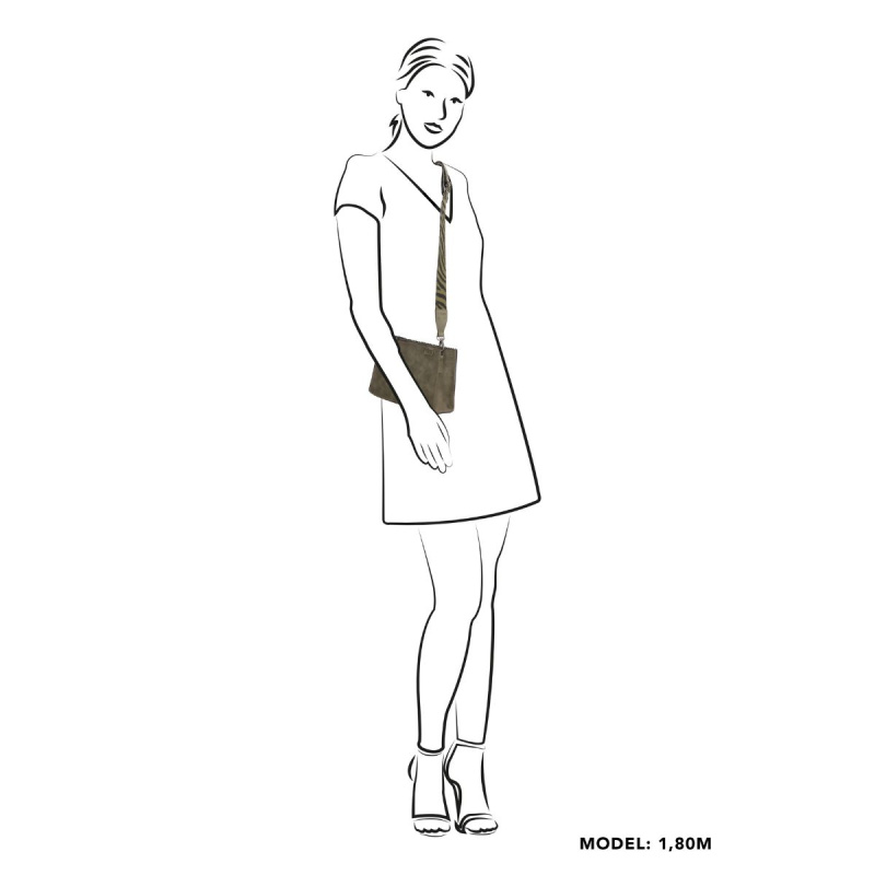 Dámska crossbody kabelka olivová KATINA