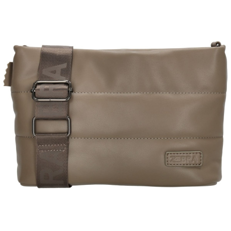 Dámska crossbody kabelka taupe, sivohnedá