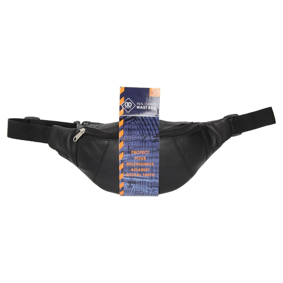 Kožená ľadvinka čierna SANTI