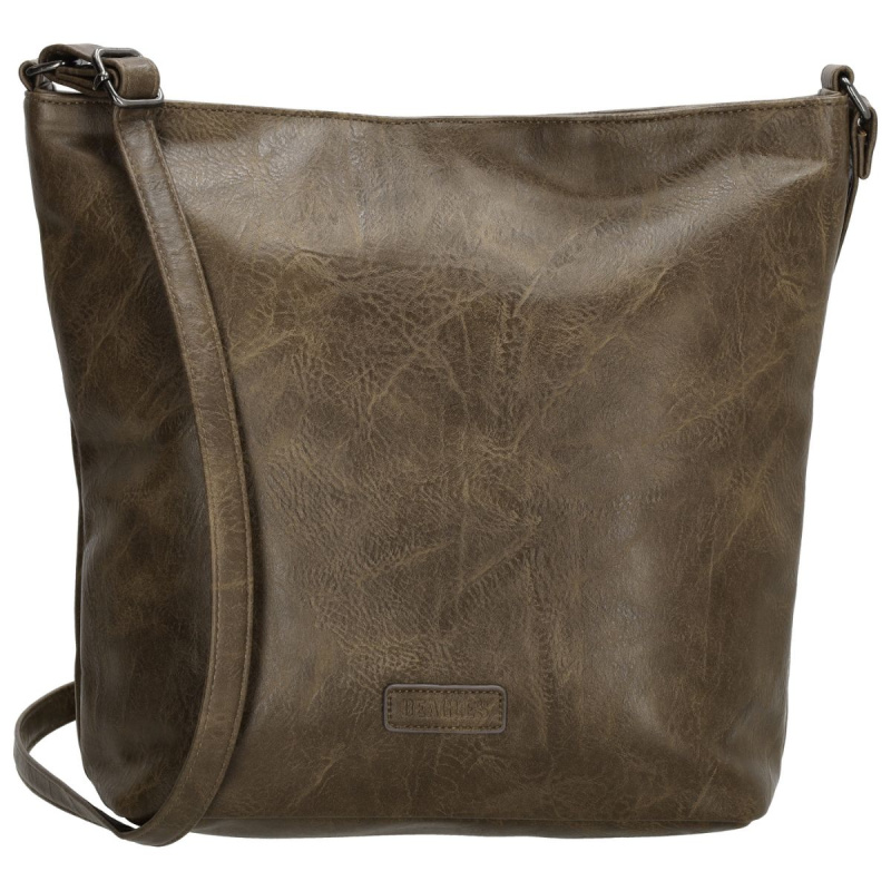 Dámska crossbody kabelka tmavohnedá