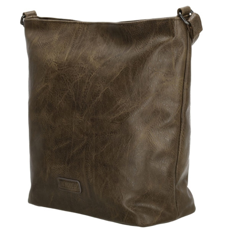 Dámska crossbody kabelka tmavohnedá LUNETA