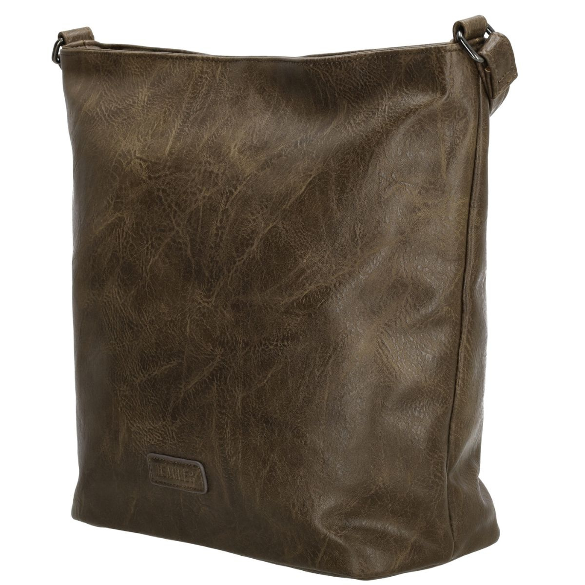 Dámska crossbody kabelka tmavohnedá LUNETA