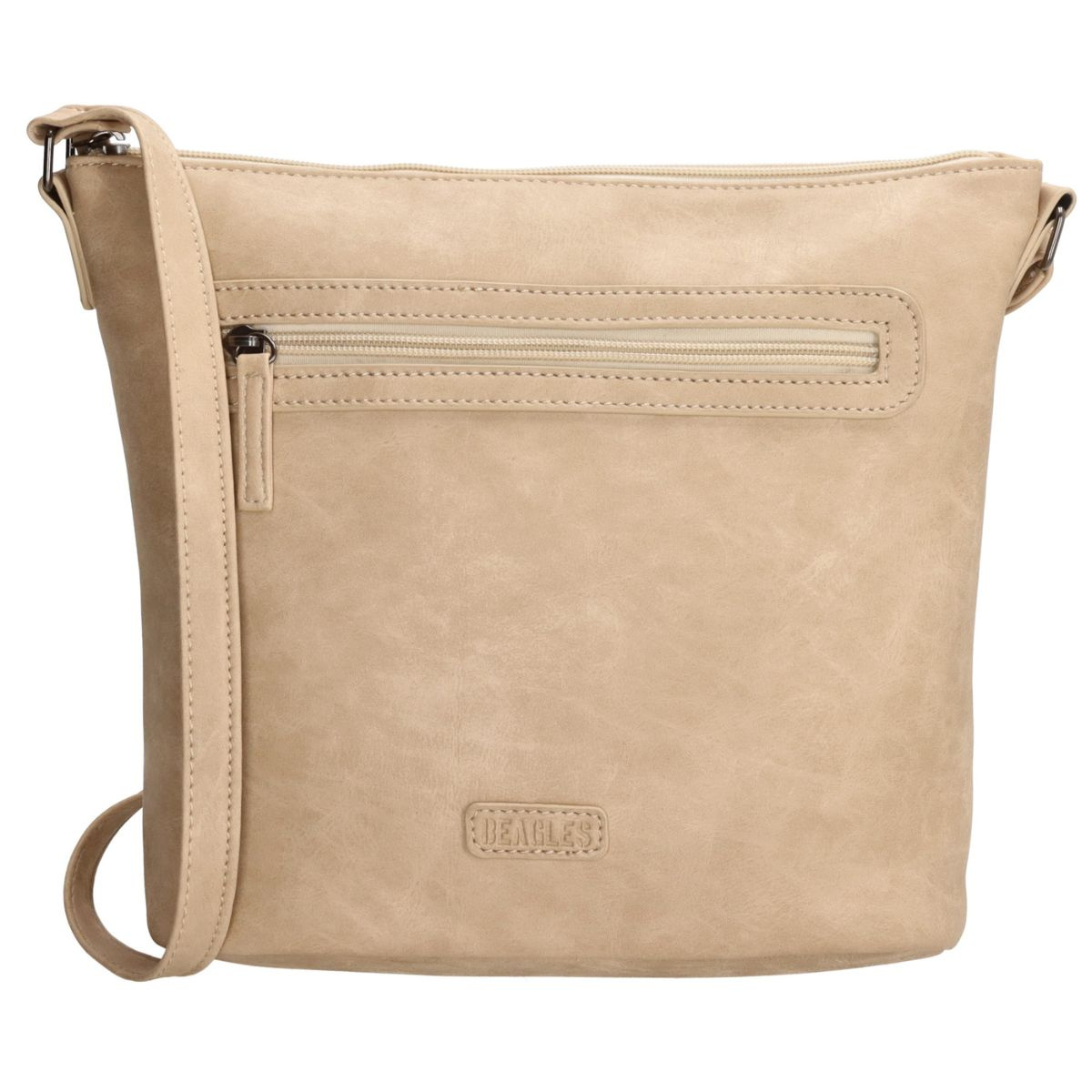 Dámska crossbody kabelka svetlá taupe, sivohnedá