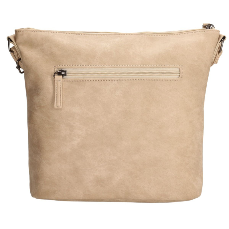Dámska crossbody kabelka svetlá taupe LINDA