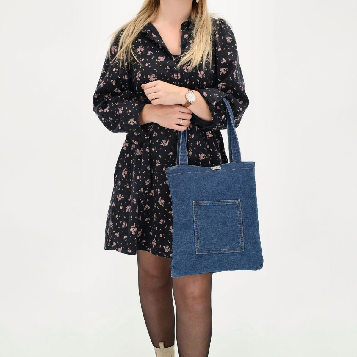 Dámska kabelka na rameno modrá KAJA