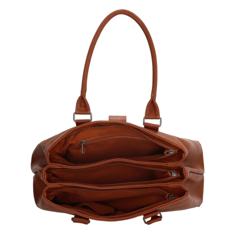 Dámska kabelka na rameno koňaková MARIELA