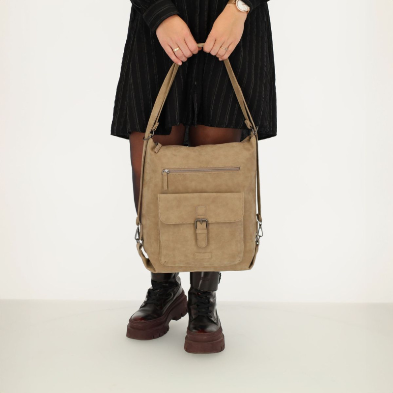 Dámska kabelka taupe MIRELA