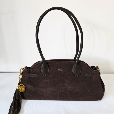 Dámska čokoládovo hnedá kabelka na rameno COVERI