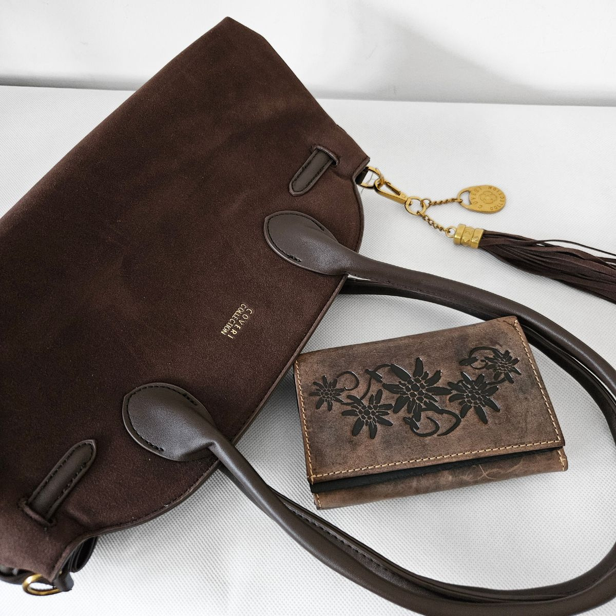 Dámska čokoládovo hnedá kabelka na rameno COVERI