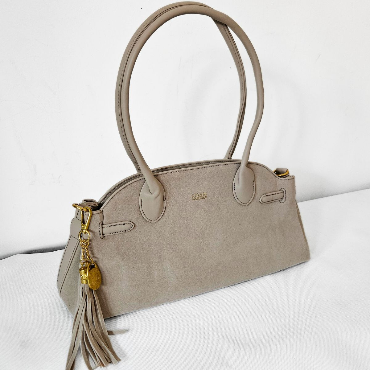 Béžová kabelka na rameno COVERI