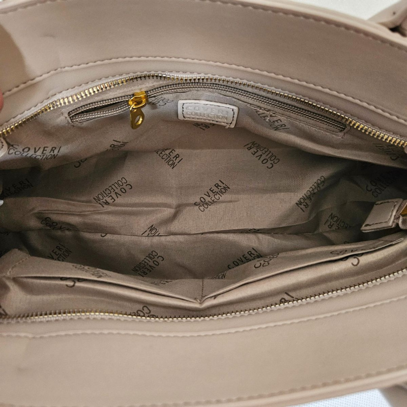 Béžová kabelka na rameno COVERI