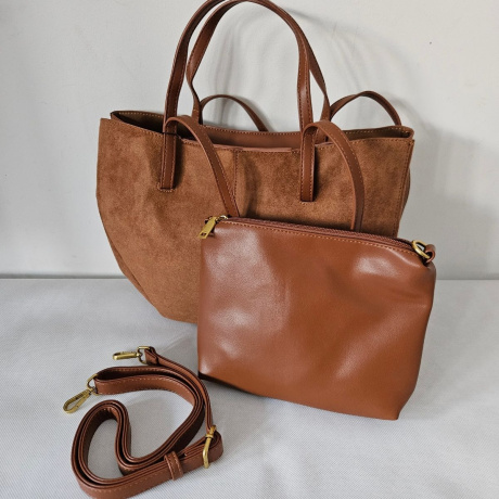 Hnedá kabelka na rameno ADALINE