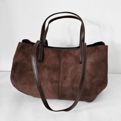 Kávovo hnedá kabelka na rameno ADALINE