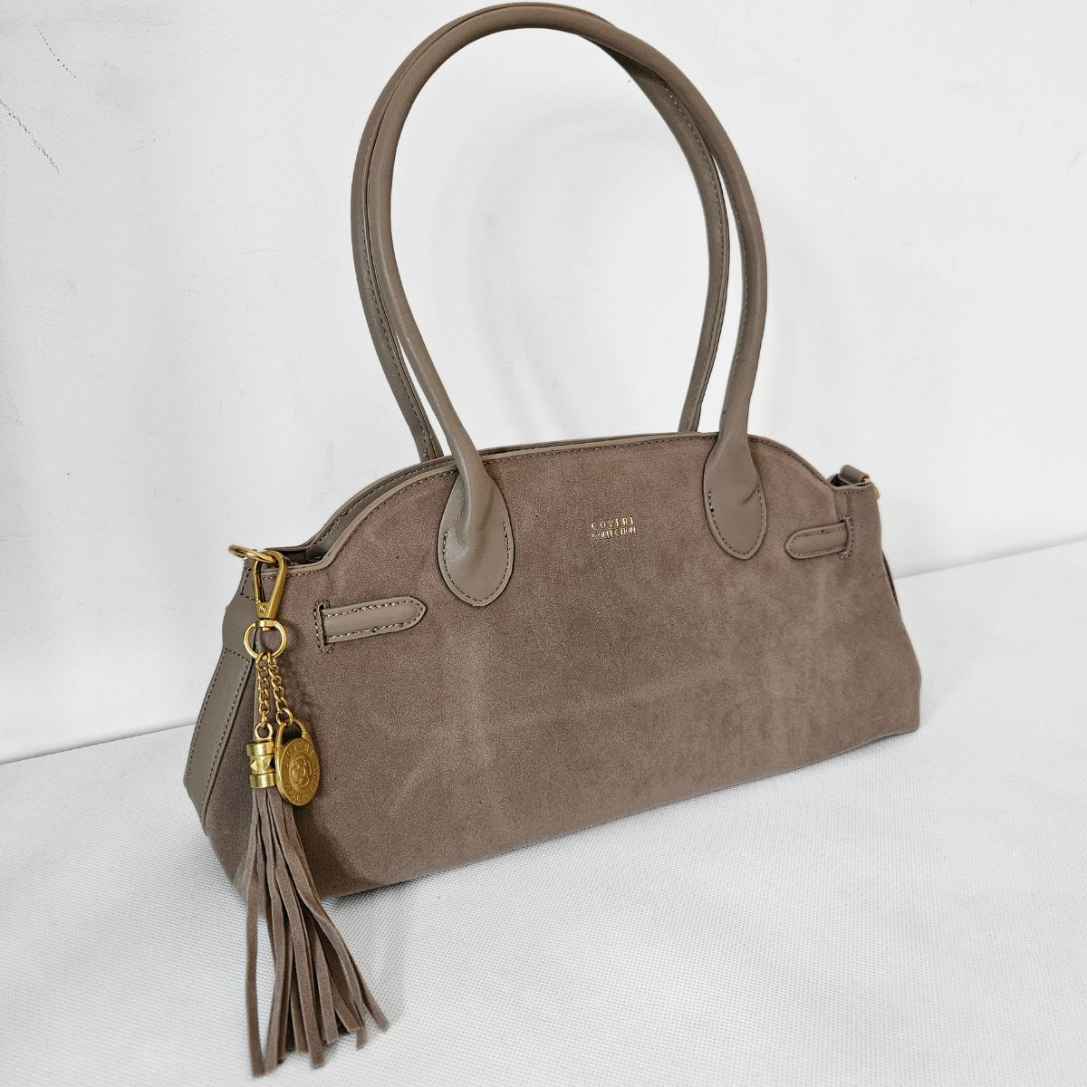Taupe kabelka na rameno COVERI